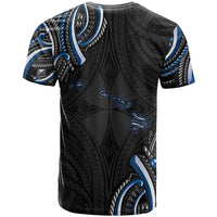 Traditional Art Hawaiian Kakau Tattoos T Shirt Blue Color - Polynesian Pride