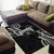 Traditional Art Hawaiian Kakau Tattoos Area Rug White - Polynesian Pride
