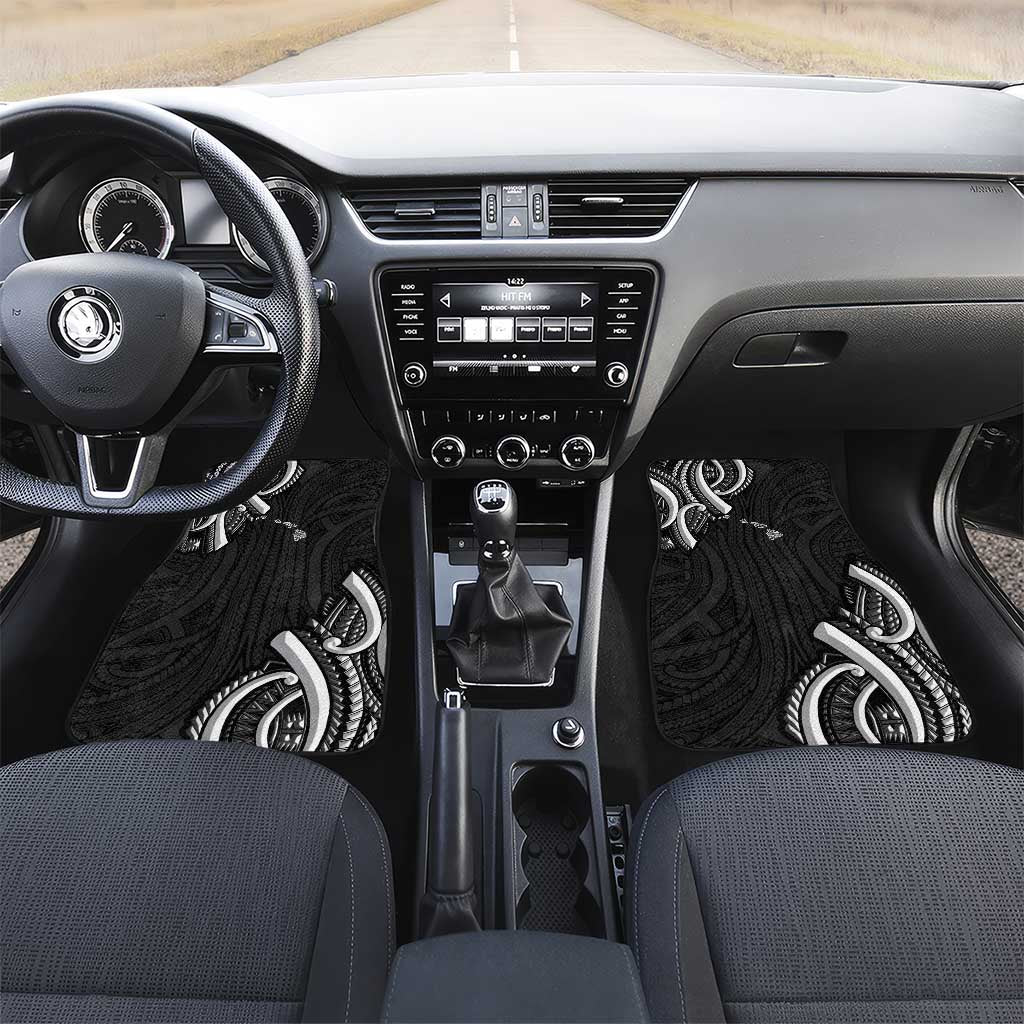 Traditional Art Hawaiian Kakau Tattoos Car Mats White - Polynesian Pride