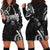 Traditional Art Hawaiian Kakau Tattoos Hoodie Dress White - Polynesian Pride