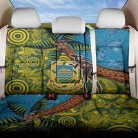 Tuvalu and Australia Together Back Car Seat Cover Tapa Pattern and Aboriginal mix Culture LT03 One Size Multicolor - Polynesian Pride
