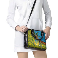 Tuvalu and Australia Together Shoulder Handbag Tapa Pattern and Aboriginal mix Culture LT03 - Polynesian Pride