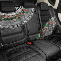 Fiji Hibiscus Back Car Seat Cover Tapa Masi Motifs with Tropical Plants LT03 - Polynesian Pride