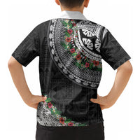Fiji Hibiscus Hawaiian Shirt Tapa Masi Motifs with Tropical Plants LT03 - Polynesian Pride