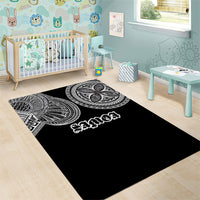 Samoa Traditional Tattoo Area Rug Tribal Tatau Pattern LT03 - Polynesian Pride
