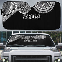 Samoa Traditional Tattoo Auto Sun Shade Tribal Tatau Pattern LT03 Black - Polynesian Pride