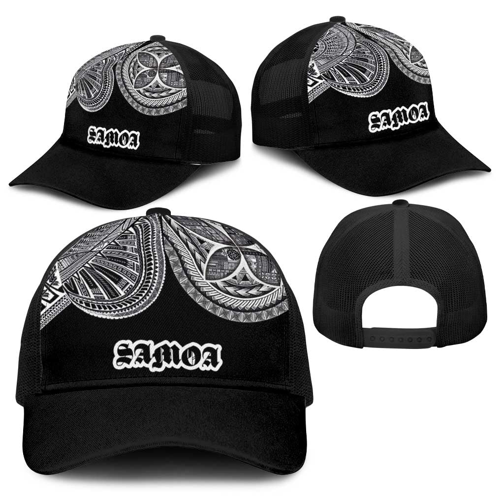 Samoa Traditional Tattoo Baseball Net Cap Tribal Tatau Pattern LT03 - Polynesian Pride
