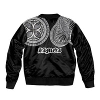 Samoa Traditional Tattoo Bomber Jacket Tribal Tatau Pattern LT03 - Polynesian Pride