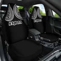 Samoa Traditional Tattoo Car Seat Cover Tribal Tatau Pattern LT03 One Size Black - Polynesian Pride