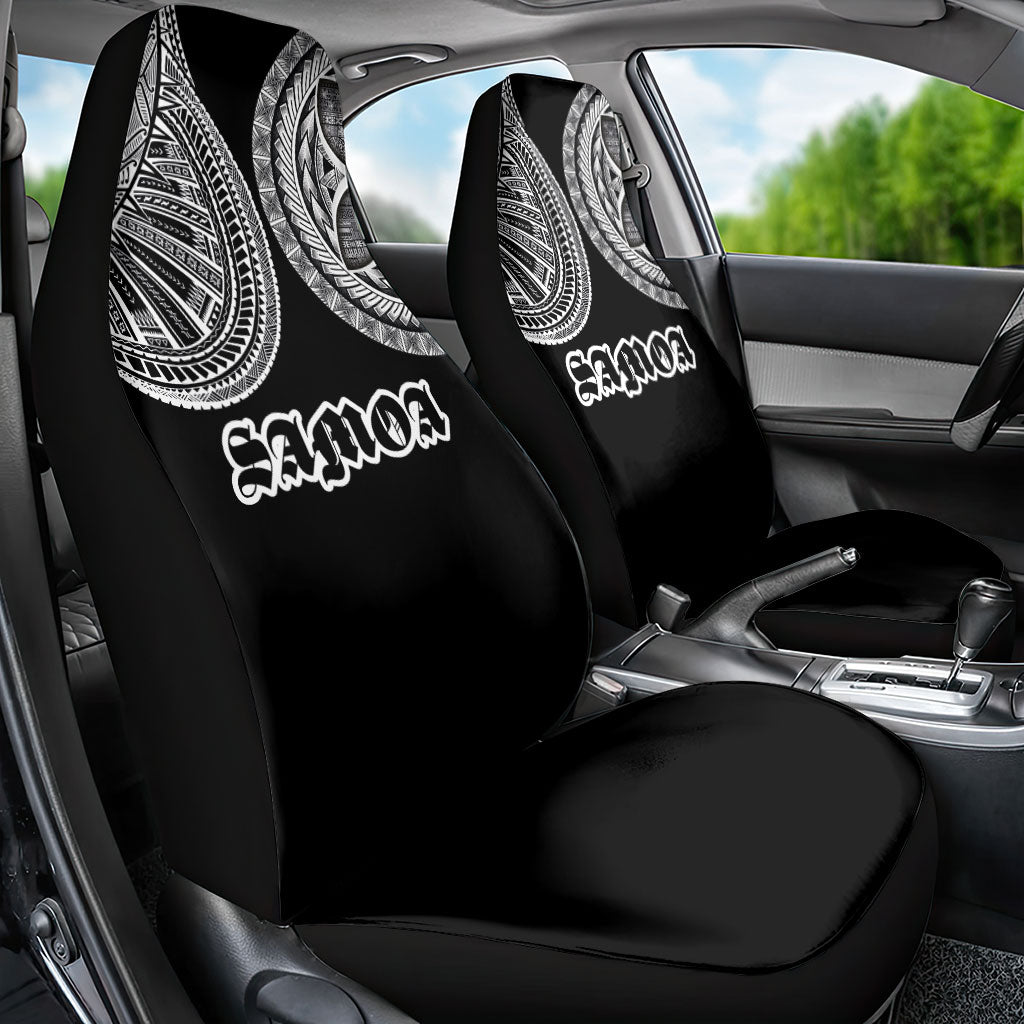 Samoa Traditional Tattoo Car Seat Cover Tribal Tatau Pattern LT03 - Polynesian Pride