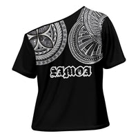 Samoa Traditional Tattoo Cross Shoulder Shirt Tribal Tatau Pattern LT03 - Polynesian Pride