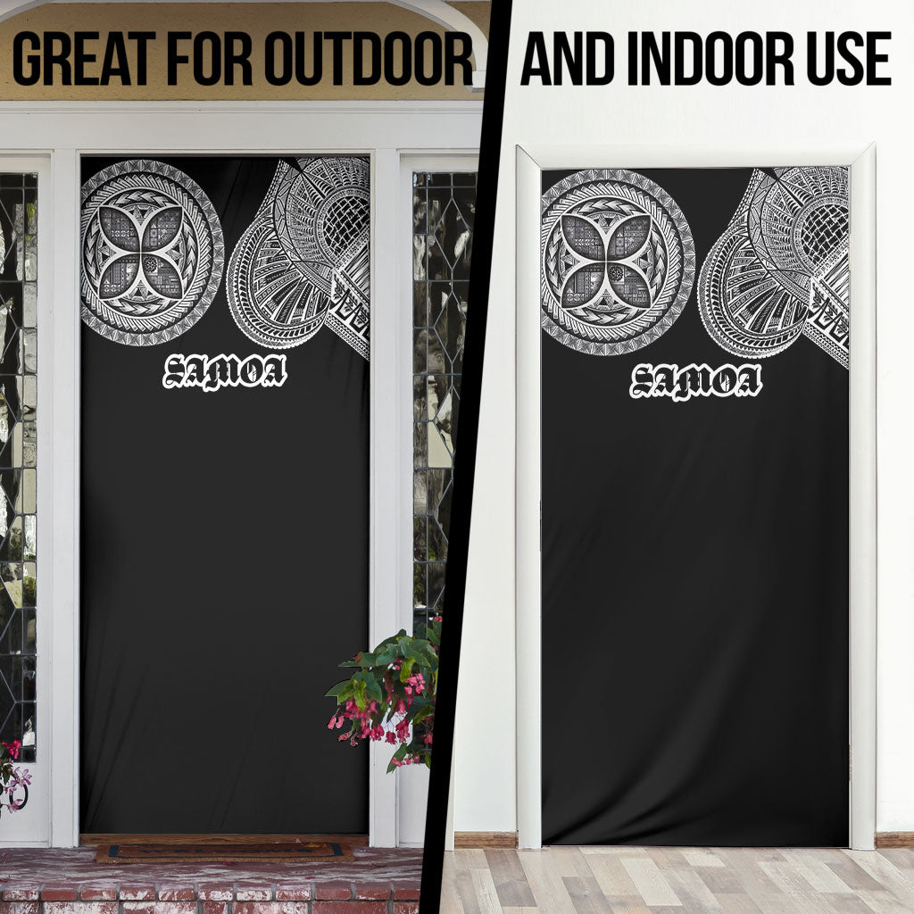 Samoa Traditional Tattoo Door Cover Tribal Tatau Pattern LT03 - Polynesian Pride