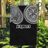 Samoa Traditional Tattoo Garden Flag Tribal Tatau Pattern LT03 Garden Flag Black - Polynesian Pride