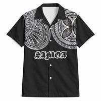 Samoa Traditional Tattoo Hawaiian Shirt Tribal Tatau Pattern LT03 Black - Polynesian Pride