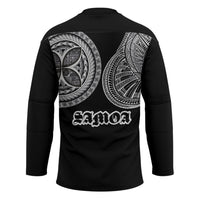Samoa Traditional Tattoo Hockey Jersey Tribal Tatau Pattern LT03 - Polynesian Pride