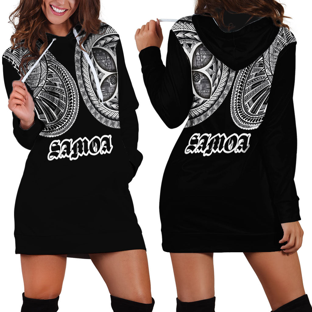 Samoa Traditional Tattoo Hoodie Dress Tribal Tatau Pattern LT03 - Polynesian Pride