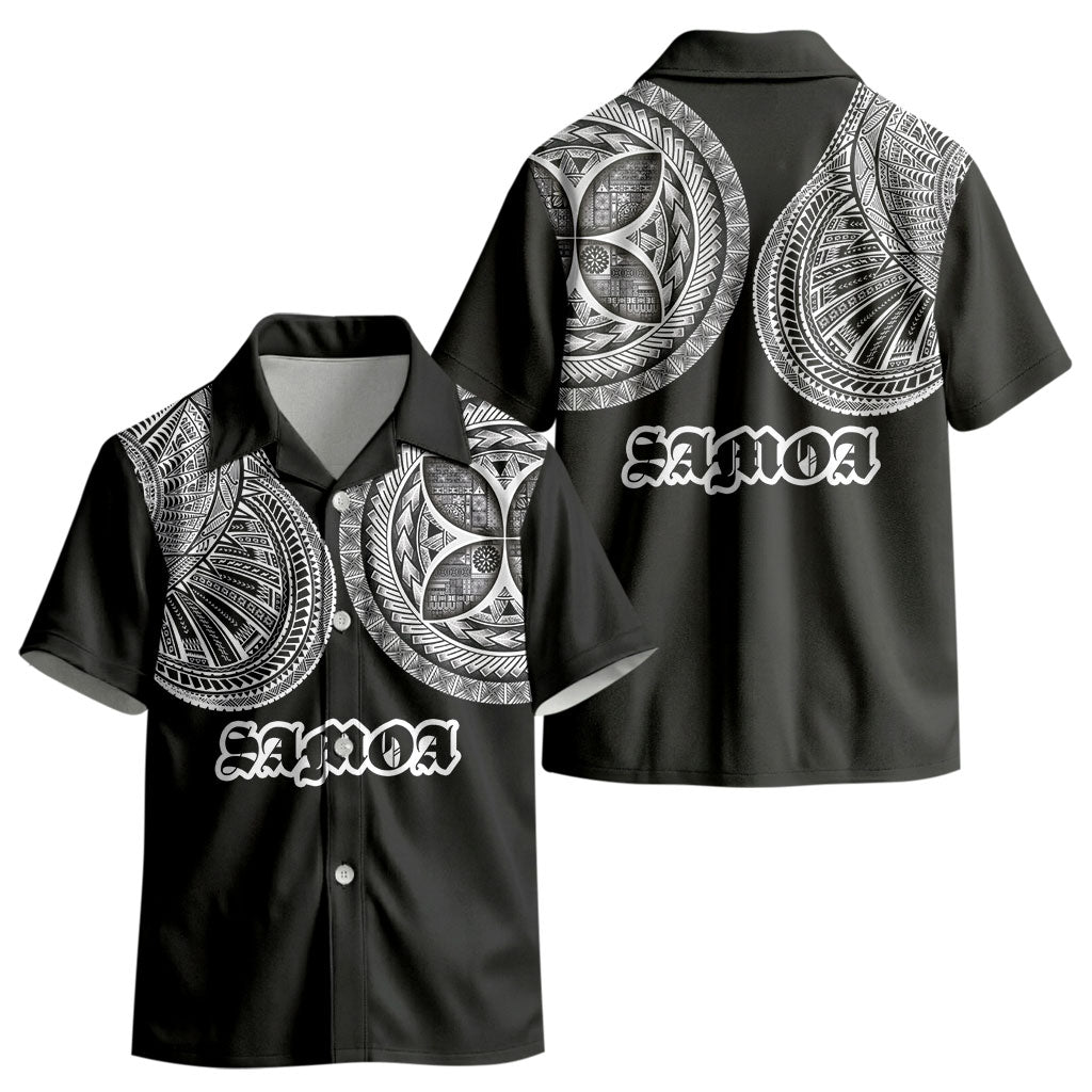 Samoa Traditional Tattoo Kid Hawaiian Shirt Tribal Tatau Pattern LT03 - Polynesian Pride