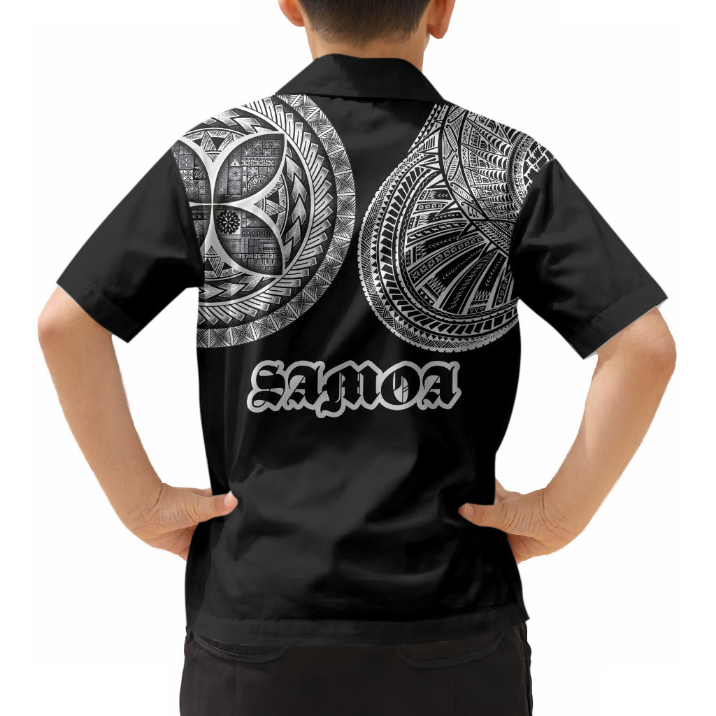 Samoa Traditional Tattoo Kid Hawaiian Shirt Tribal Tatau Pattern LT03 - Polynesian Pride