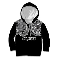 Samoa Traditional Tattoo Kid Hoodie Tribal Tatau Pattern LT03 Hoodie Black - Polynesian Pride