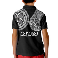 Samoa Traditional Tattoo Kid Polo Shirt Tribal Tatau Pattern LT03 - Polynesian Pride