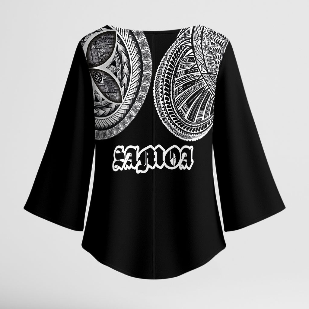 Samoa Traditional Tattoo Kimono Sleeve Blouse Tribal Tatau Pattern LT03 - Polynesian Pride