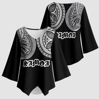 Samoa Traditional Tattoo Kimono Sleeve Blouse Tribal Tatau Pattern LT03 - Polynesian Pride