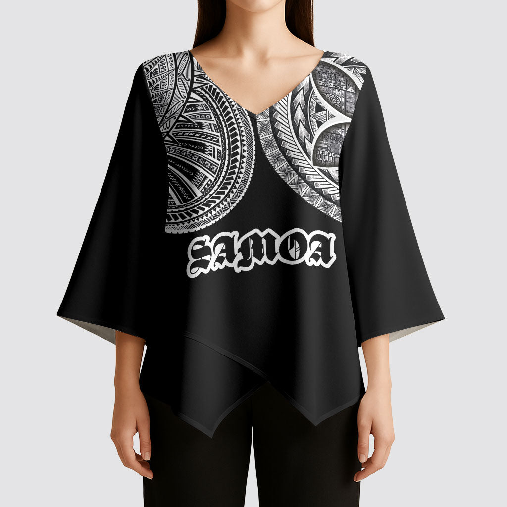 Samoa Traditional Tattoo Kimono Sleeve Blouse Tribal Tatau Pattern LT03 - Polynesian Pride