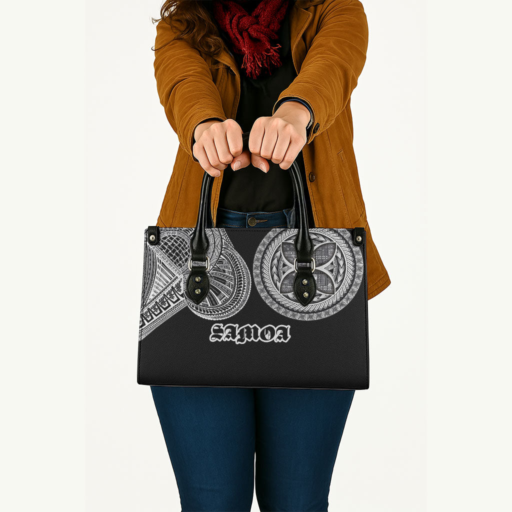 Samoa Traditional Tattoo Leather Bag Tribal Tatau Pattern LT03 - Polynesian Pride