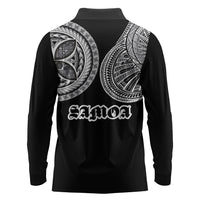 Samoa Traditional Tattoo Long Sleeve Polo Shirt Tribal Tatau Pattern LT03 - Polynesian Pride