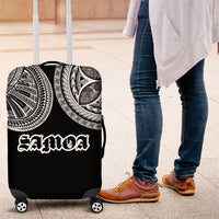 Samoa Traditional Tattoo Luggage Cover Tribal Tatau Pattern LT03 Black - Polynesian Pride