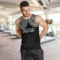 Samoa Traditional Tattoo Men Tank Top Tribal Tatau Pattern LT03 Black - Polynesian Pride