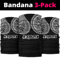 Samoa Traditional Tattoo Neck Gaiter Tribal Tatau Pattern LT03 package One Size: 25*50cm Black - Polynesian Pride