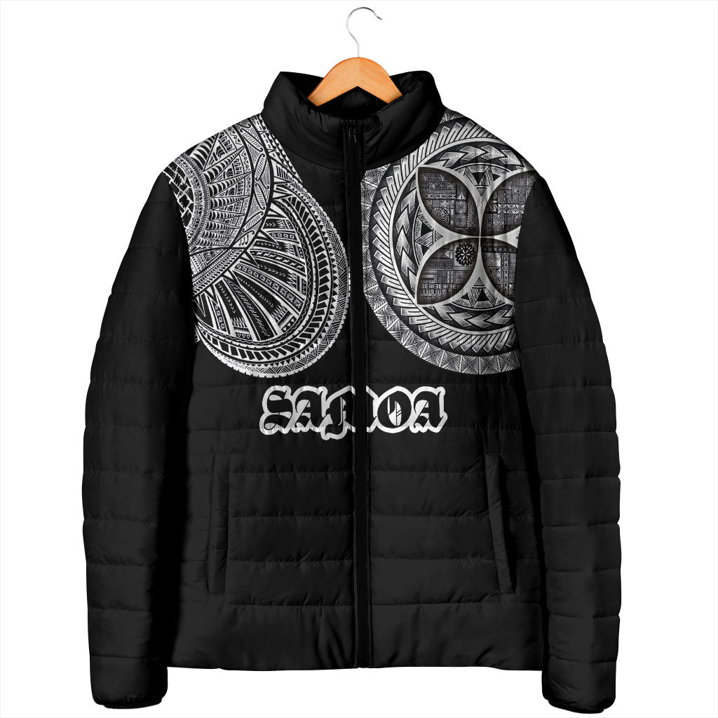 Samoa Traditional Tattoo Padded Jacket Tribal Tatau Pattern LT03 - Polynesian Pride