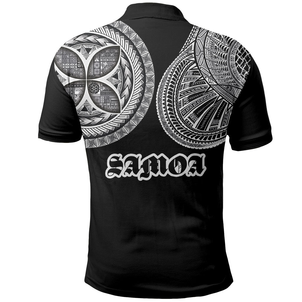 Samoa Traditional Tattoo Polo Shirt Tribal Tatau Pattern LT03 - Polynesian Pride