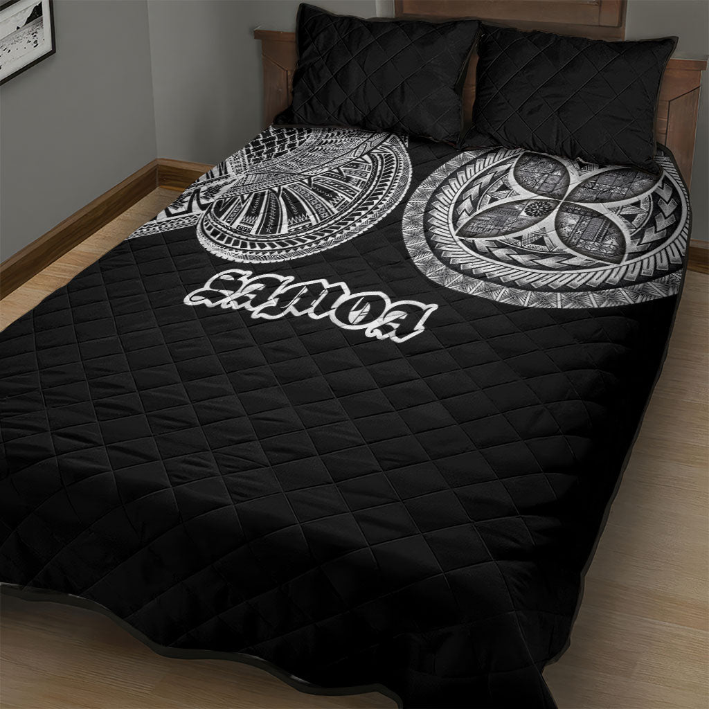 Samoa Traditional Tattoo Quilt Bed Set Tribal Tatau Pattern LT03 - Polynesian Pride