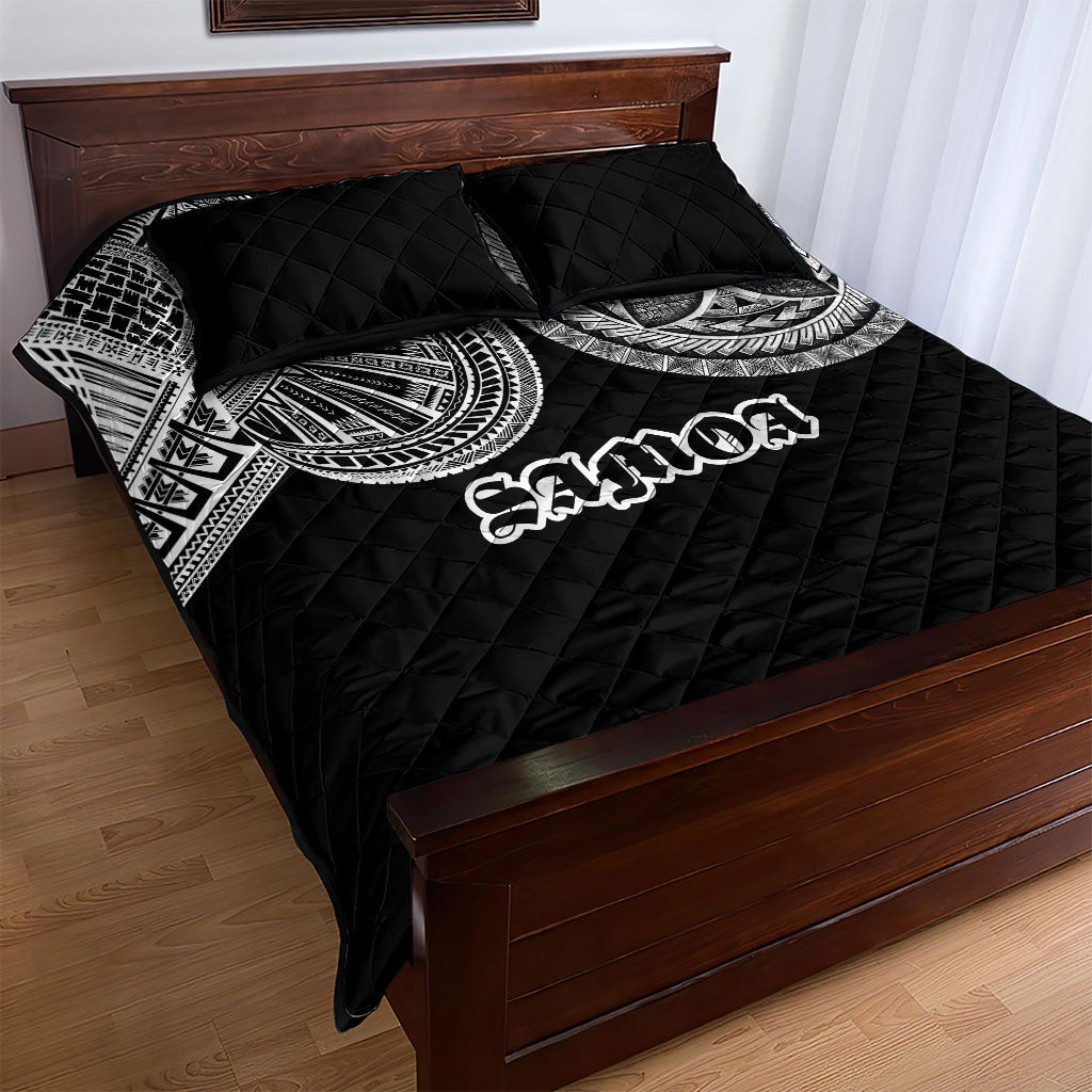 Samoa Traditional Tattoo Quilt Bed Set Tribal Tatau Pattern LT03 - Polynesian Pride
