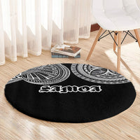 Samoa Traditional Tattoo Round Carpet Tribal Tatau Pattern LT03 - Polynesian Pride