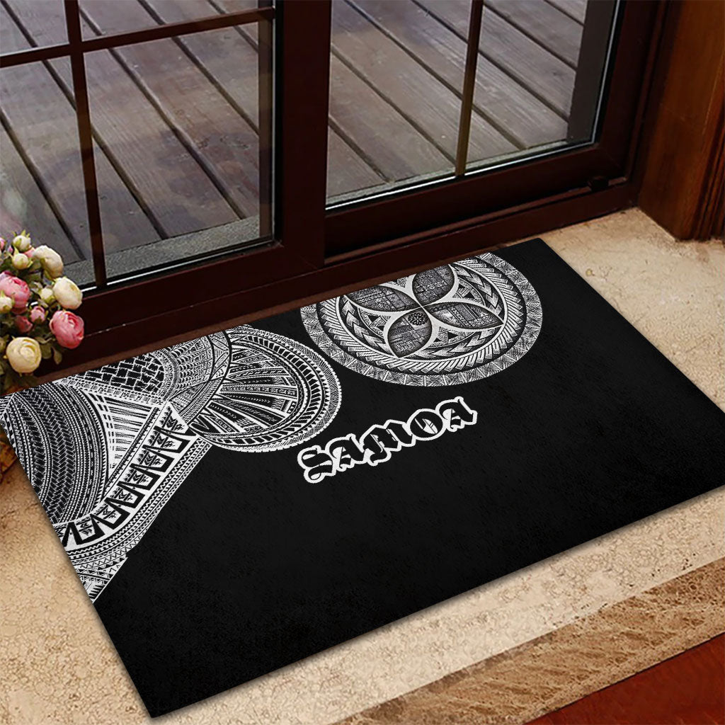 Samoa Traditional Tattoo Rubber Doormat Tribal Tatau Pattern LT03 - Polynesian Pride