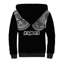Samoa Traditional Tattoo Sherpa Hoodie Tribal Tatau Pattern LT03 - Polynesian Pride
