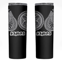 Samoa Traditional Tattoo Skinny Tumbler Tribal Tatau Pattern LT03 Black - Polynesian Pride