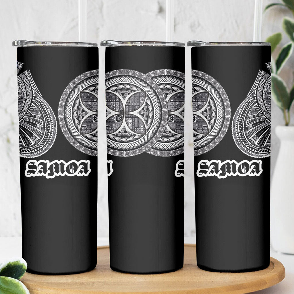 Samoa Traditional Tattoo Skinny Tumbler Tribal Tatau Pattern LT03 - Polynesian Pride