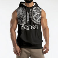 Samoa Traditional Tattoo Sleeveless Hoodie Tribal Tatau Pattern LT03 - Polynesian Pride