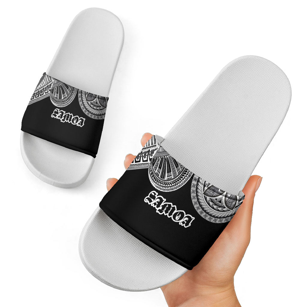 Samoa Traditional Tattoo Slide Sandals Tribal Tatau Pattern LT03 - Polynesian Pride