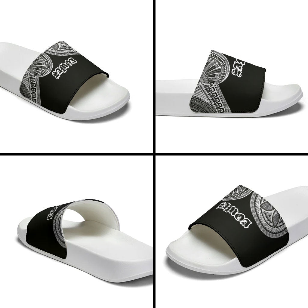 Samoa Traditional Tattoo Slide Sandals Tribal Tatau Pattern LT03 - Polynesian Pride