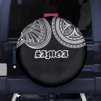 Samoa Traditional Tattoo Spare Tire Cover Tribal Tatau Pattern LT03 No hole Black - Polynesian Pride