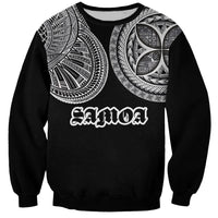 Samoa Traditional Tattoo Sweatshirt Tribal Tatau Pattern LT03 Unisex Black - Polynesian Pride