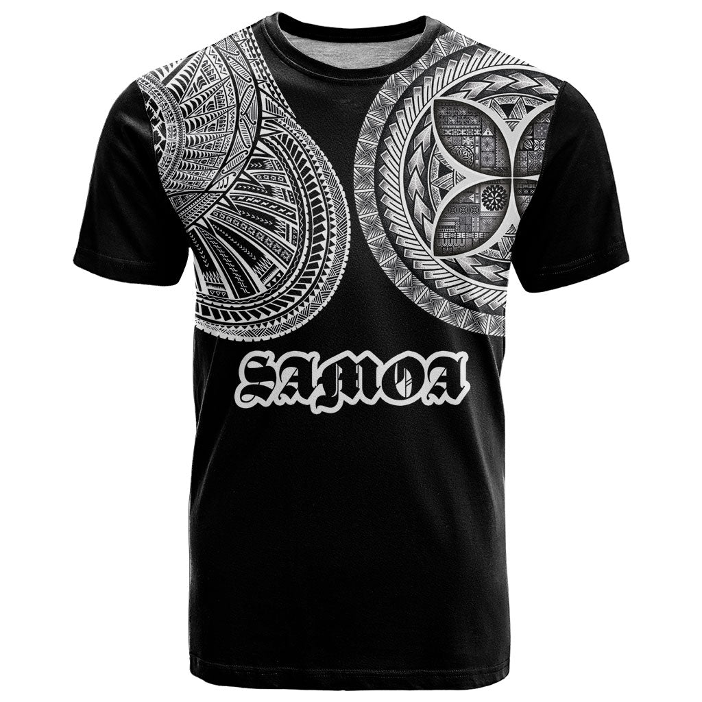 Samoa Traditional Tattoo T Shirt Tribal Tatau Pattern LT03 Black - Polynesian Pride