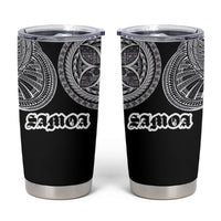 Samoa Traditional Tattoo Tumbler Cup Tribal Tatau Pattern LT03 Black - Polynesian Pride