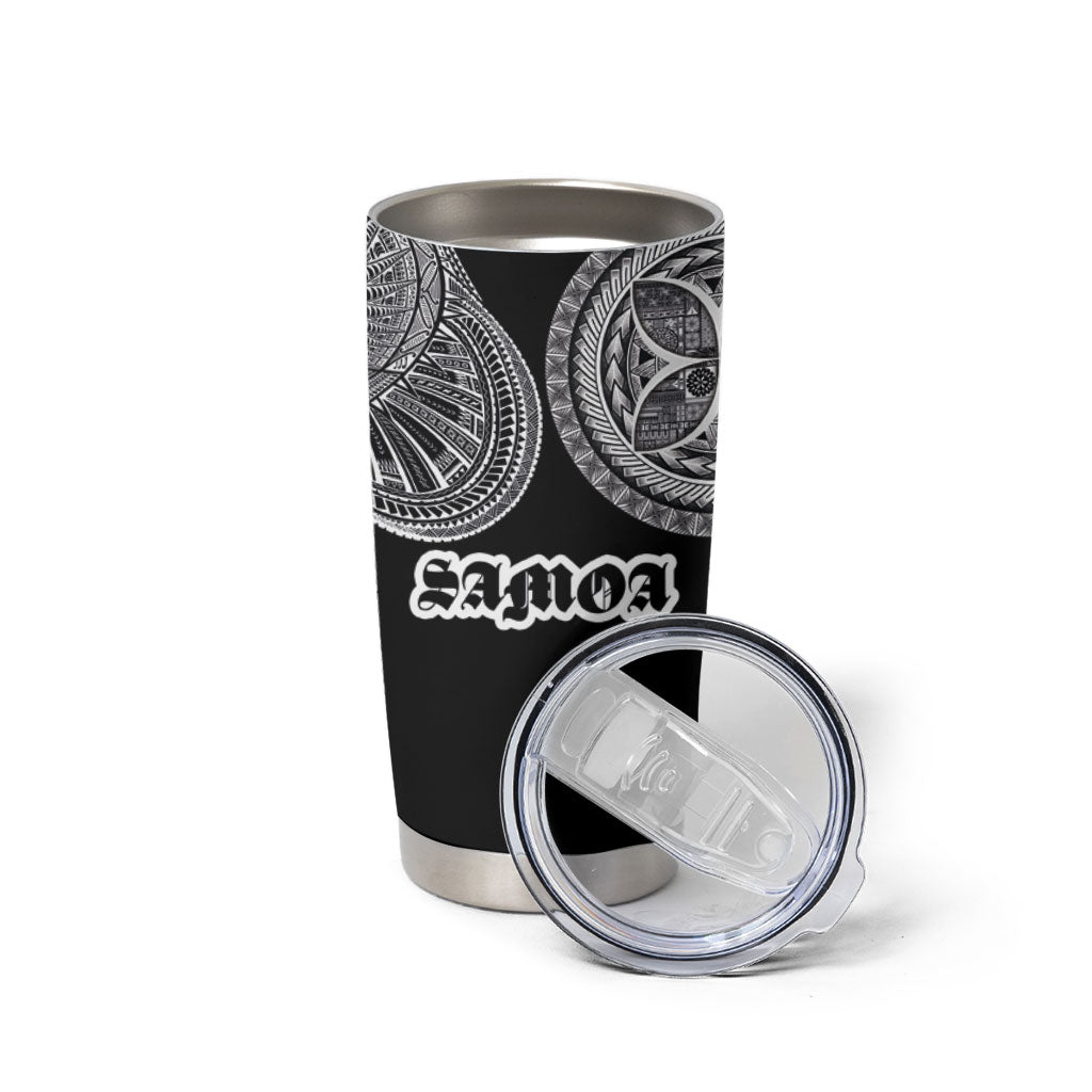 Samoa Traditional Tattoo Tumbler Cup Tribal Tatau Pattern LT03 - Polynesian Pride
