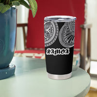 Samoa Traditional Tattoo Tumbler Cup Tribal Tatau Pattern LT03 - Polynesian Pride